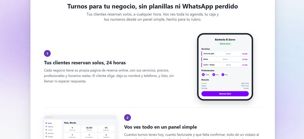 Planic, plataforma de reserva de turnos online